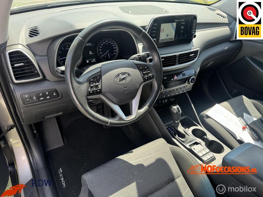 Hyundai Tucson 1.6 T-GDI 4WD Premium AUTOMAAT/CARPLAY/TREKHA, Auto's, Hyundai, Automaat, Stof, Gebruikt, 4 cilinders