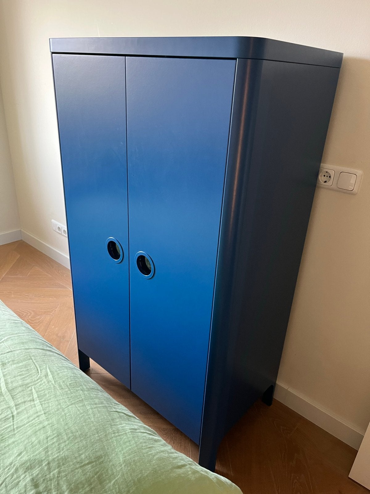 Blauwe Besunge kast Ikea kind, Gebruikt, Verzenden, 50 tot 100 cm, 150 tot 200 cm
