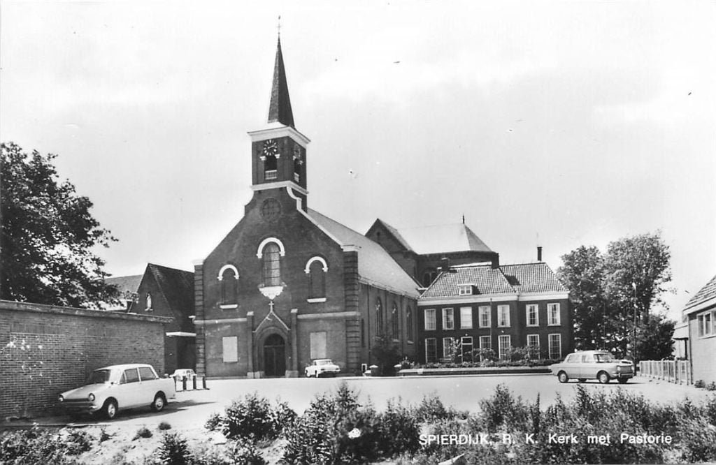 701-317-003 Spierdijk RK Kerk, Verzamelen, Ansichtkaarten | Nederland, Verzenden, Voor 1920, Noord-Holland