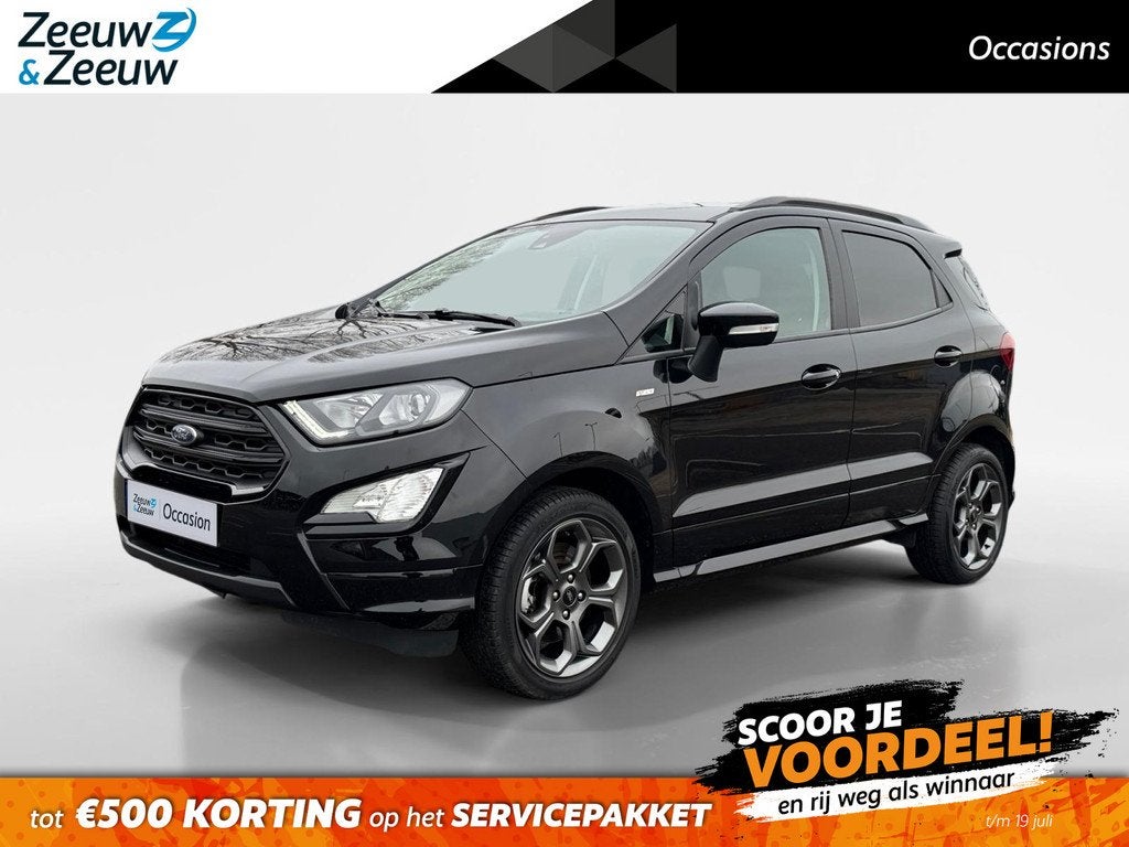 Ford EcoSport 1.0 EcoBoost ST-Line | 17" lichtmetalen velgen, Auto's, Ford, Bedrijf, Te koop, Ecosport, ABS, Airbags, Airconditioning
