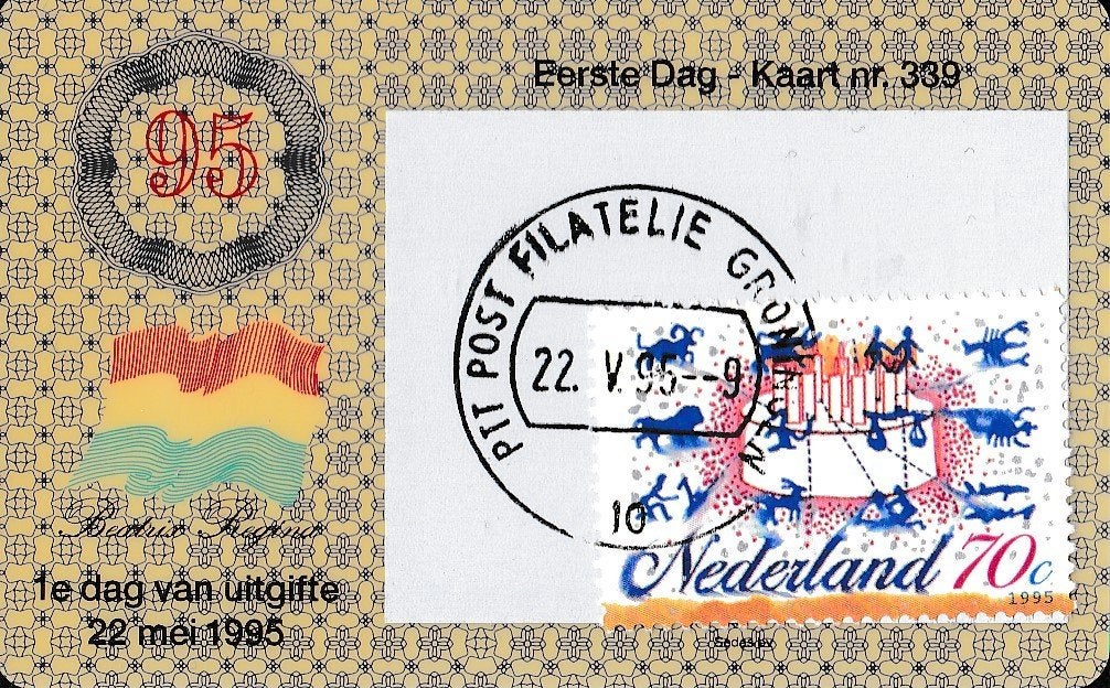 Eerste Dag Kaartje – Sterrenbeelden – EDK 339, Postzegels en Munten, Postzegels | Nederland, Verzenden, Na 1940, Gestempeld