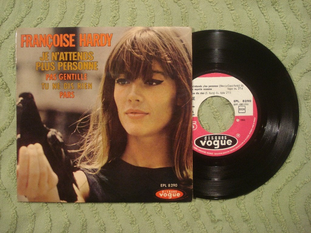Françoise Hardy 7" EP: Je n’attend plus personne (Frankrijk), 7 inch, Ophalen of Verzenden, Zo goed als nieuw, EP
