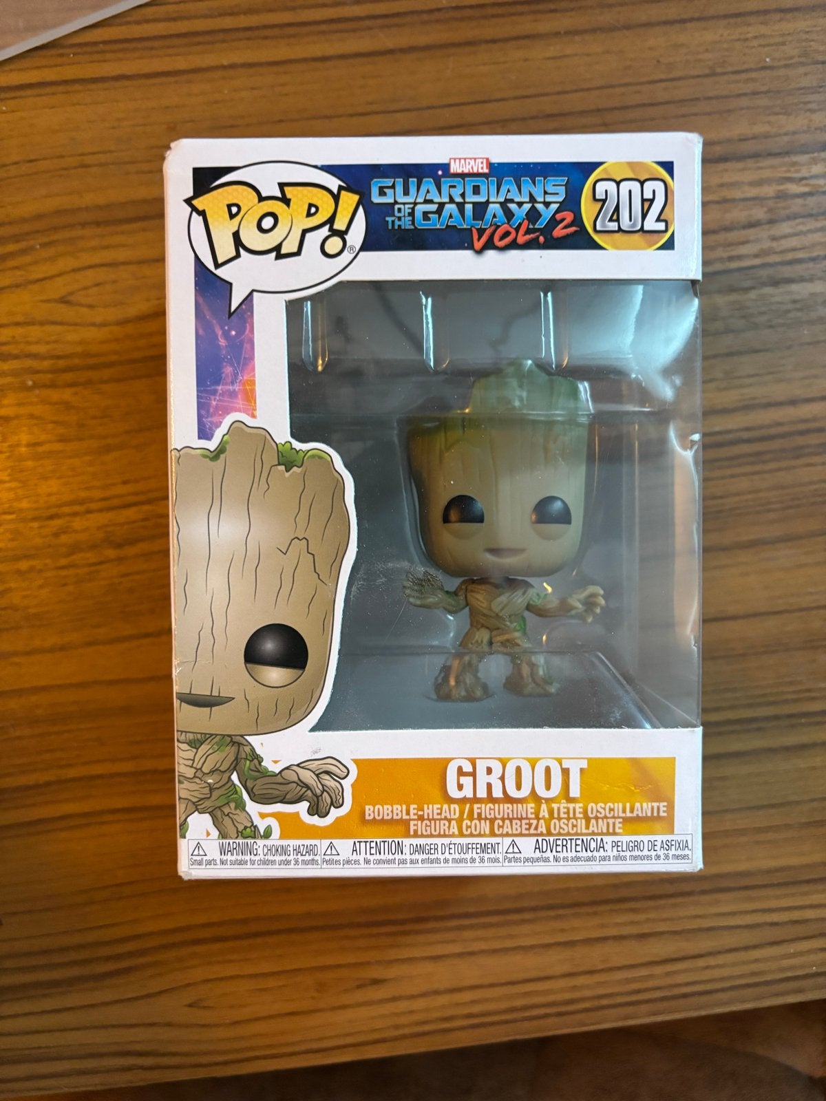 Funko Pop! Groot Guardians of the Galaxy Vol. 2 #202, Ophalen of Verzenden, Zo goed als nieuw
