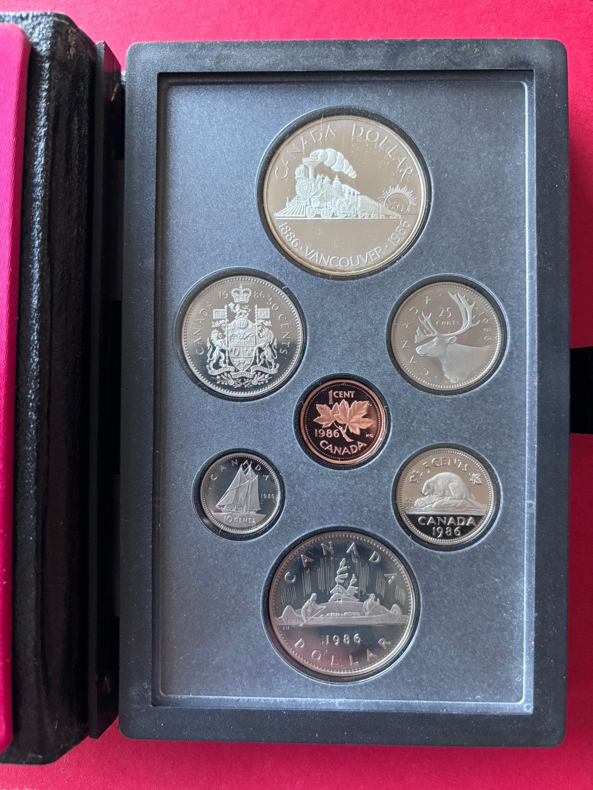 Canada Proofset 1986 dollar (0,500) zilver 23.33 grams., Verzenden, Noord-Amerika, Zilver