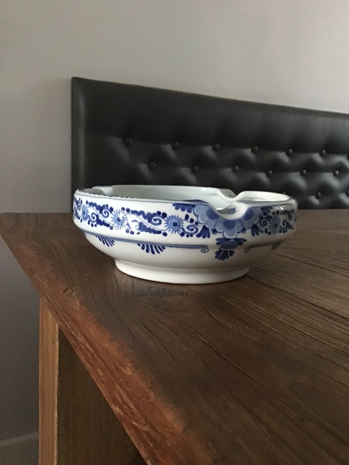 Porceleyne fles Delftsblauwe asbak van C. Tetteroo 1974, Ophalen of Verzenden