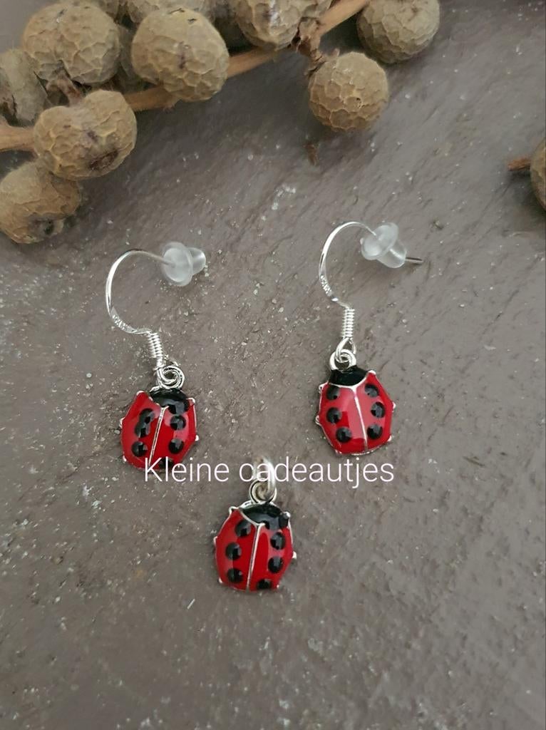 Liefheerstbeestje sieraden set, Ophalen of Verzenden, Staal