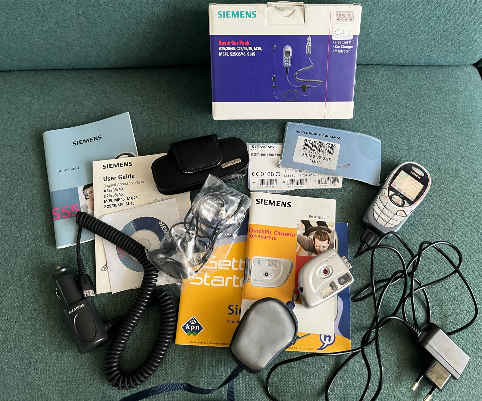 Siemens S55 met QuickPic Camera en accessoires, Gebruikt, Ophalen of Verzenden, Klassiek of Candybar, Zonder simlock
