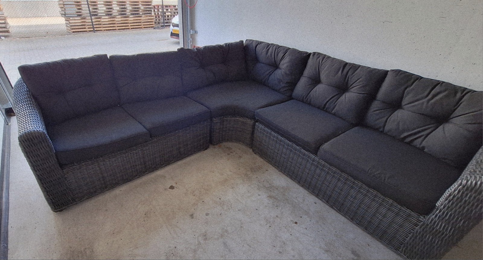 Loungeset Tambohuse, Tuin en Terras, Tuinsets en Loungesets, Ophalen, 5 zitplaatsen, Gebruikt, Eettafel