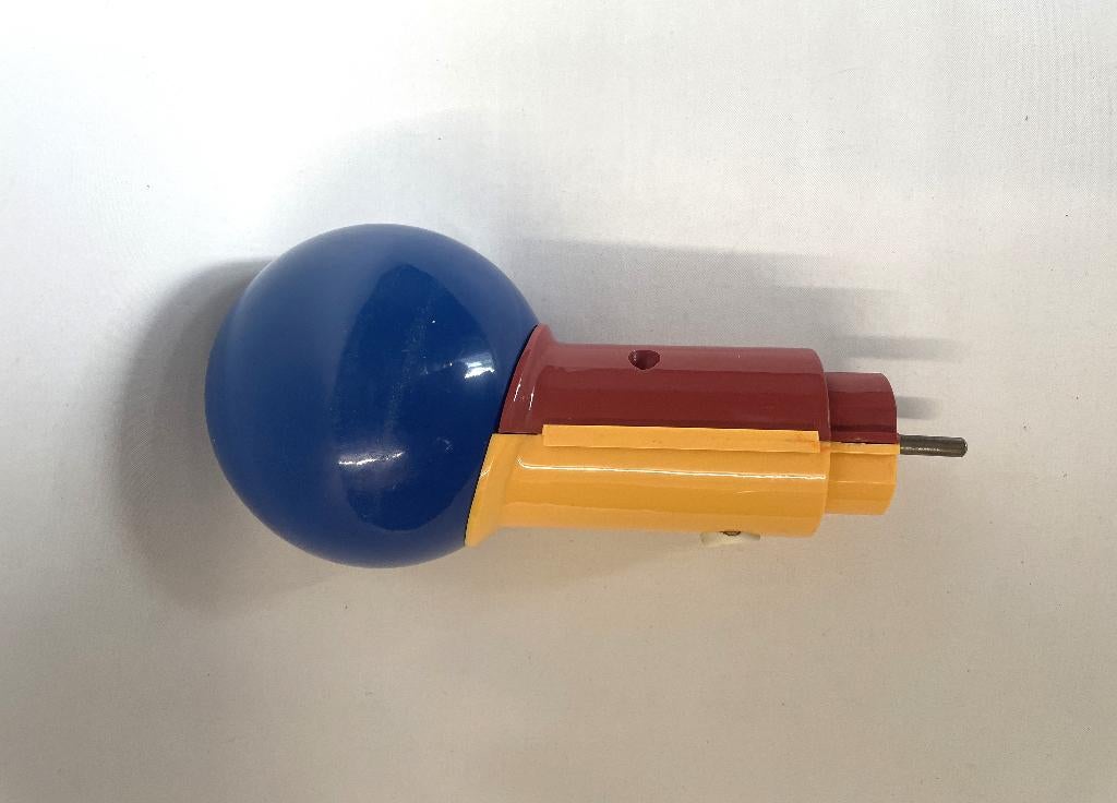 stekkerlamp Memphis stijl jaren ’80 vintage, Huis en Inrichting, Ophalen of Verzenden, Gebruikt, Metaal, Memphisstijl
