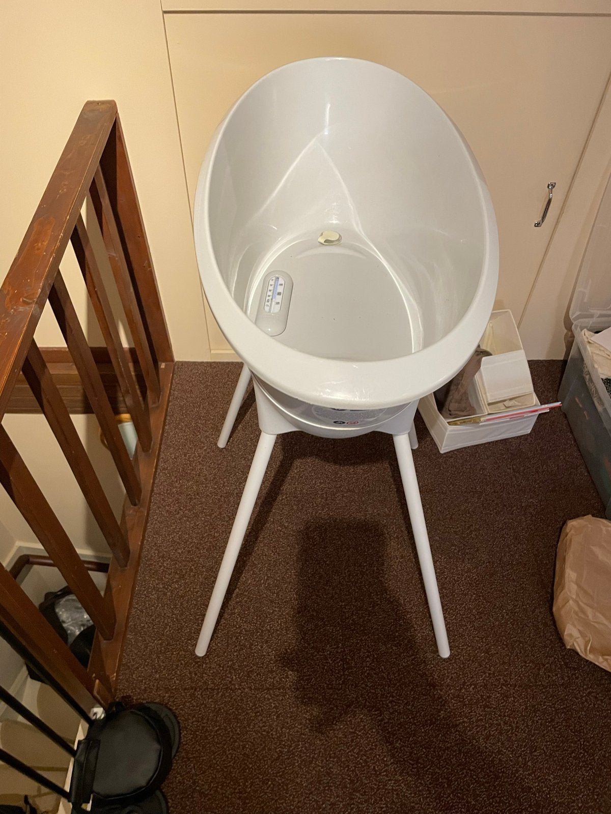 Tummy Tub Babybadje Luna met standaard, Gebruikt, Tummy Tub, Standaard, Ophalen