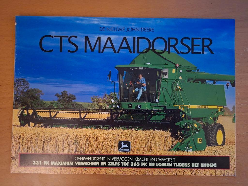 Folder de nieuwe John Deere CTS Maaidorser, Boeken, Ophalen of Verzenden, Gelezen, Tractor en Landbouw