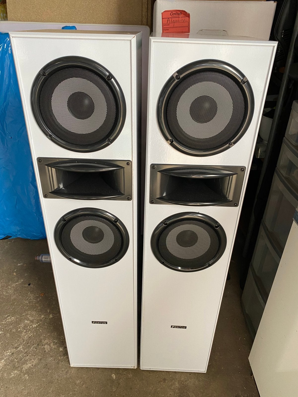 Ongebruikt 2 Fenton zuilenspeakers in absolute nieuwstaat, Ophalen, Zo goed als nieuw, Vloerstaande luidspreker, Overige merken