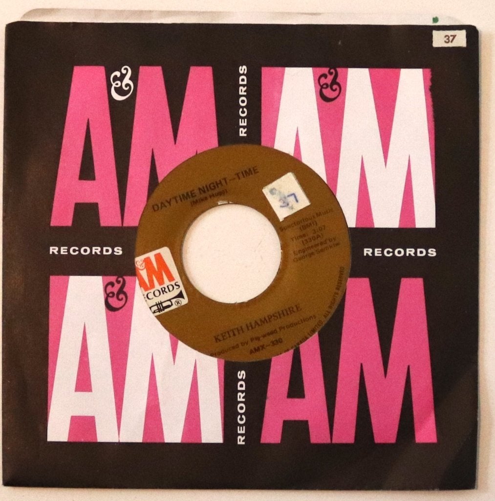 Keith Hampshire - Daytime Night-Time - 7in single – 1972, Ophalen, Gebruikt, 7 inch, Single