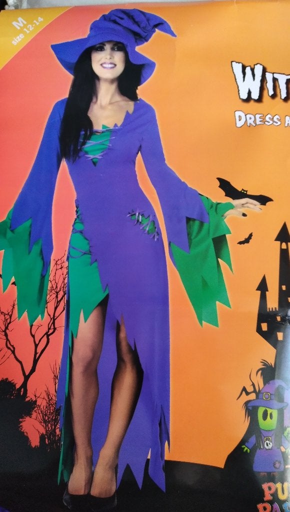 Leuke (Harry Potter) Heks + schmink outfit mt M, Ophalen of Verzenden, Nieuw, Maat 38/40 (M), Carnaval