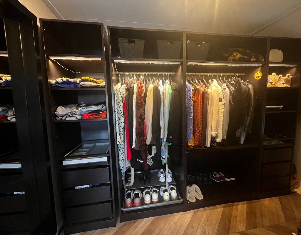IKEA pax kast bruin, Huis en Inrichting, Ophalen, Zo goed als nieuw, 200 cm of meer, 50 tot 75 cm
