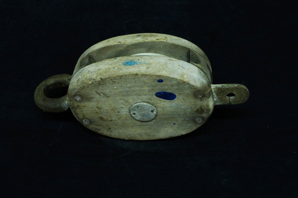 Vintage houten scheepskatrol, Ophalen of Verzenden