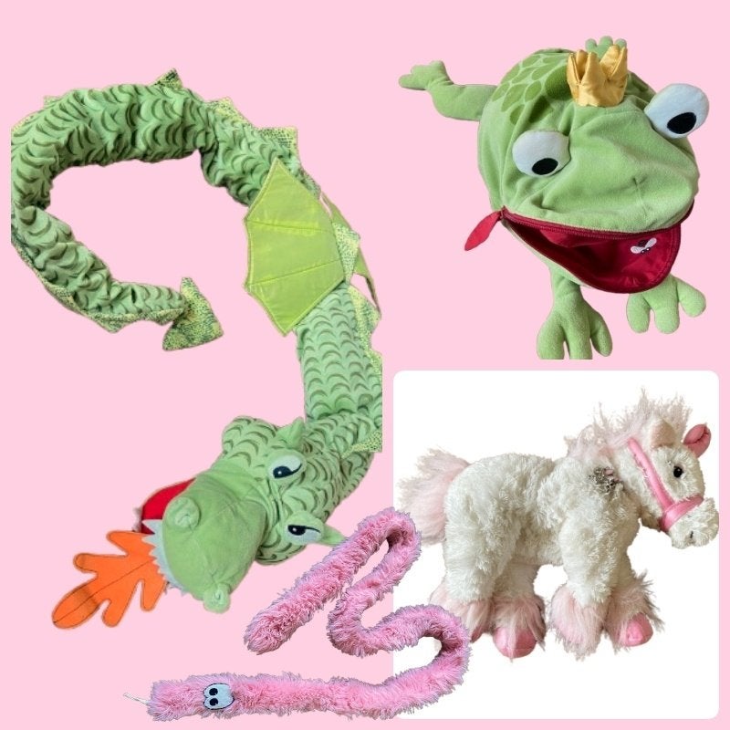 Ikea draak; Eenhoorn Anna Club plush ; roze slang, Ophalen of Verzenden, Zo goed als nieuw, Overige typen