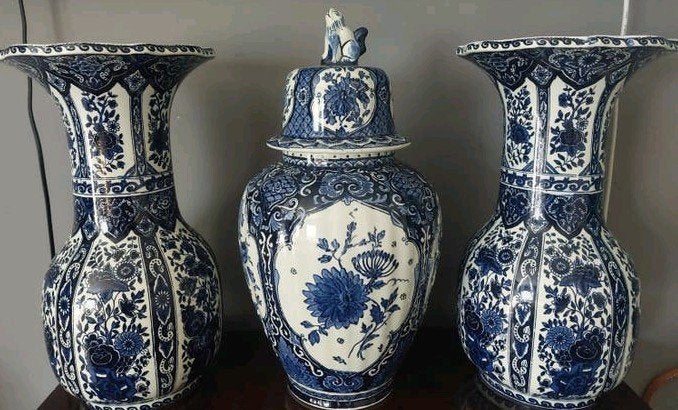 Prachtig Delfts Blauw Kaststel - Boch Holland, Antiek en Kunst, Ophalen of Verzenden