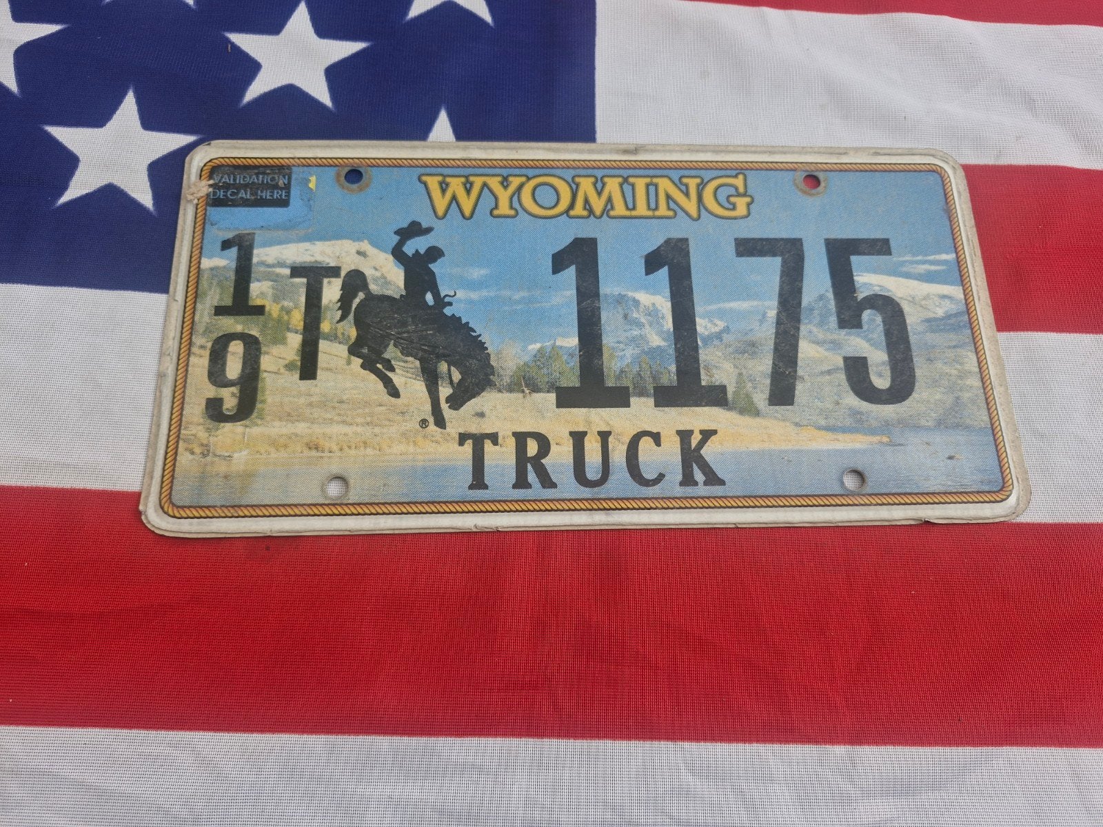 Kentekenplaat Wyoming USA Nummerplaat nummerbord License VS, Verzenden, Auto's