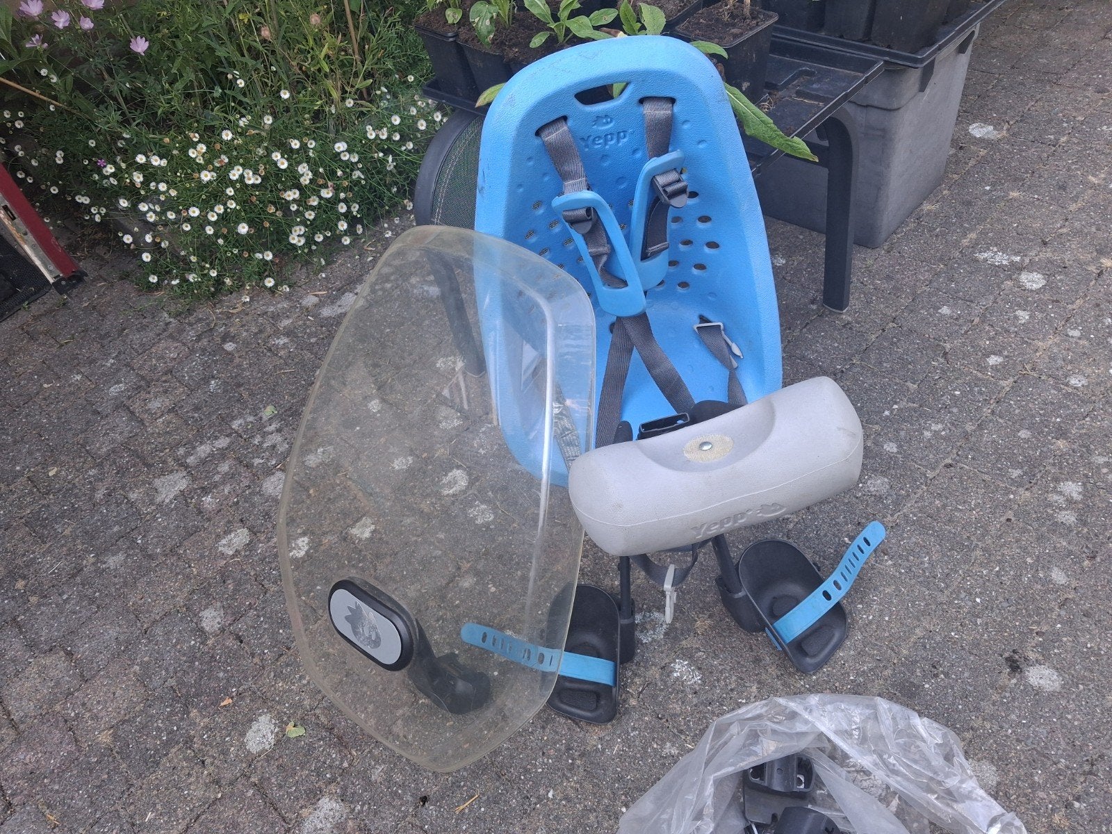 Yepp voorzitje windscherm adapter, zeer goed gebruikte staat, Ophalen, Gebruikt