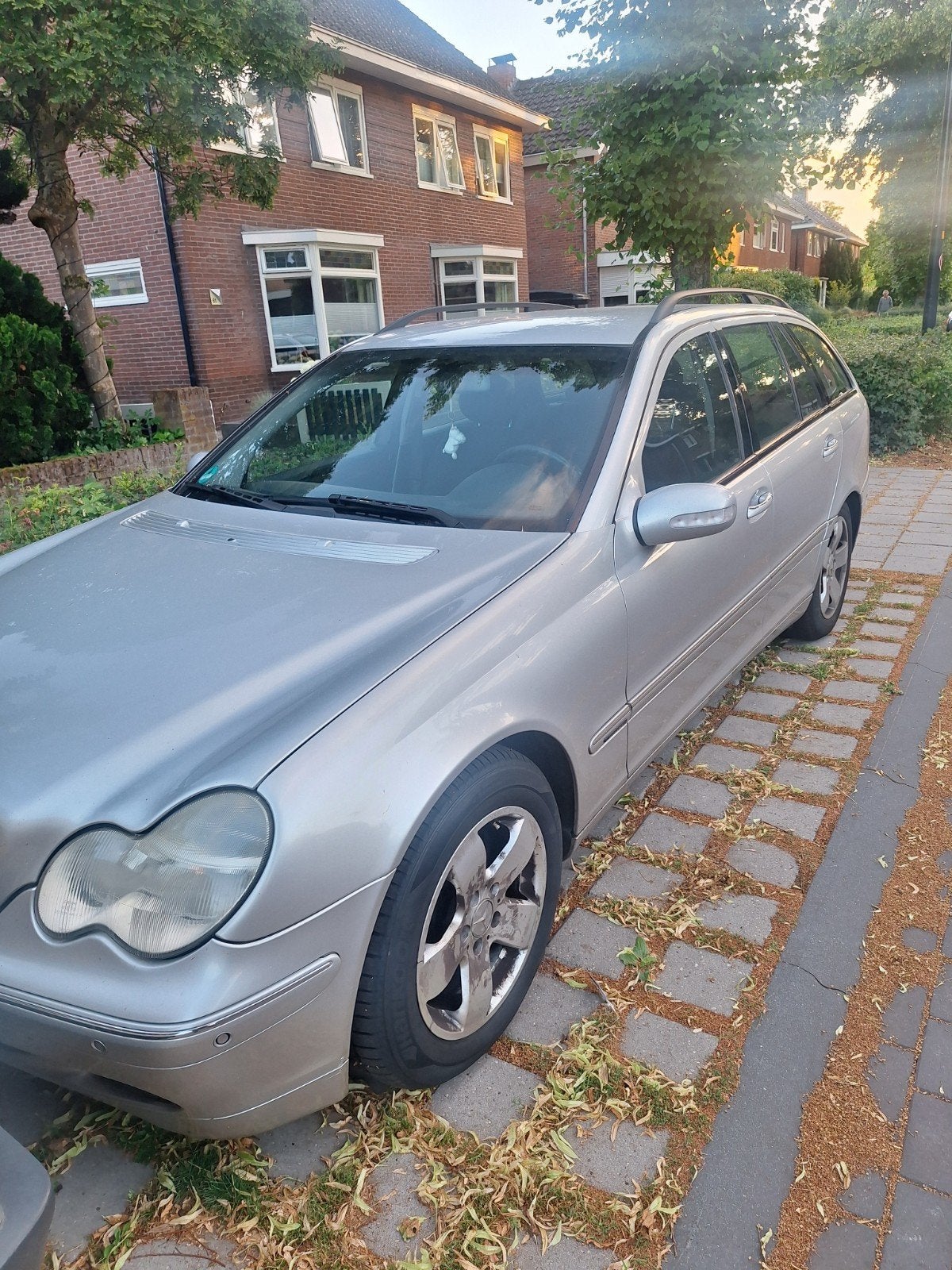 Mercedes-Benz C-Klasse 1.8 C180 Kompr Combi AUT 2004 Grijs, Auto's, Mercedes-Benz, Automaat, Achterwielaandrijving, 1796 cc, Origineel Nederlands