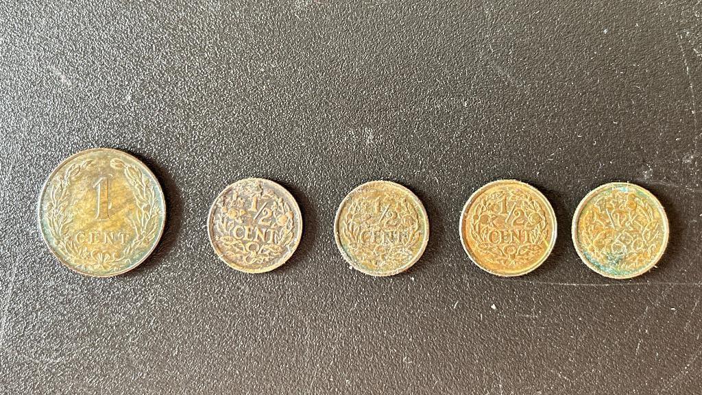 Halve centen Nederland, Ophalen of Verzenden, Koningin Wilhelmina, Overige waardes, Losse munt