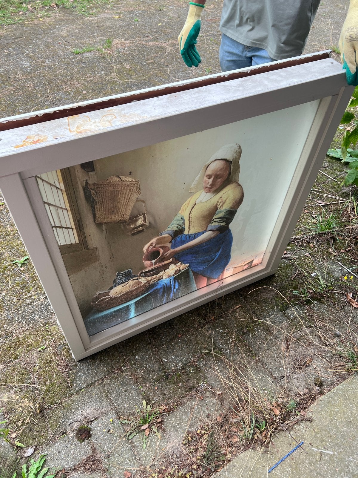 Sier kozijnen oud Hollandse kunstwerken glas, Doe-het-zelf en Verbouw, Ophalen, Zo goed als nieuw, Gevelraam of Ruit, Minder dan 80 cm