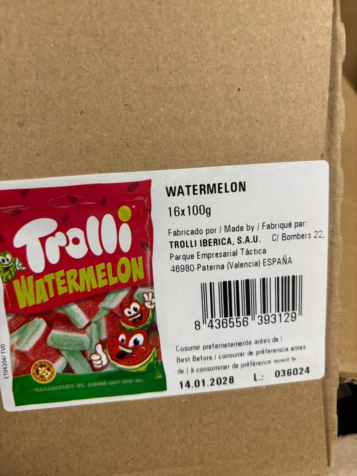 Trolli snoepgoed partij verse datum 2027/2028, Ophalen