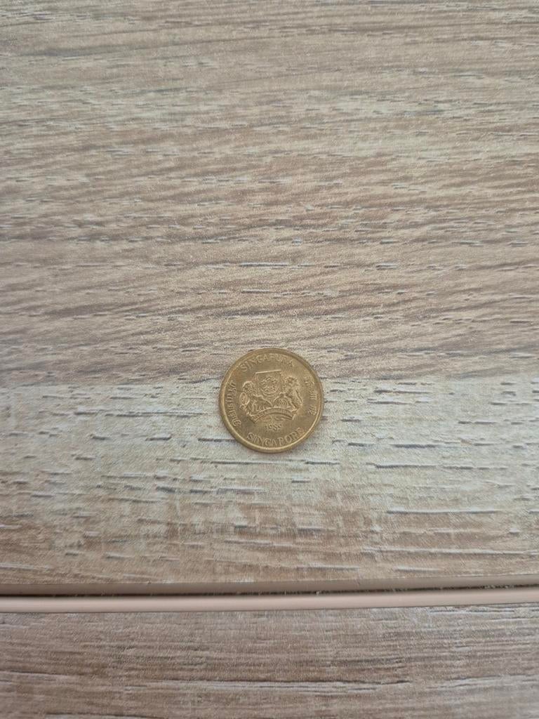 Singapore 5 Cent Munt - 1989, Ophalen of Verzenden, Zuidoost-Azië, Losse munt