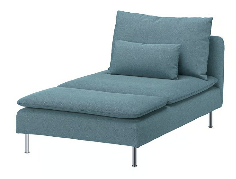 IKEA SÖDERHAMN - Chaise longue - Fridtuna donker grijsblauw, Ophalen, Hout, Gebruikt, Eenpersoons