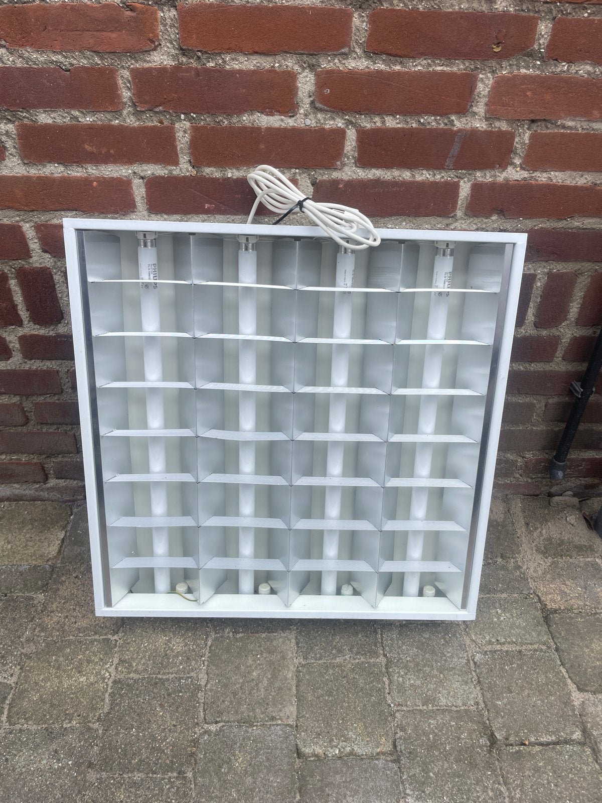 5st Rasterlamp voor systeem plafond 60 x 60 cm, Ophalen, Gebruikt