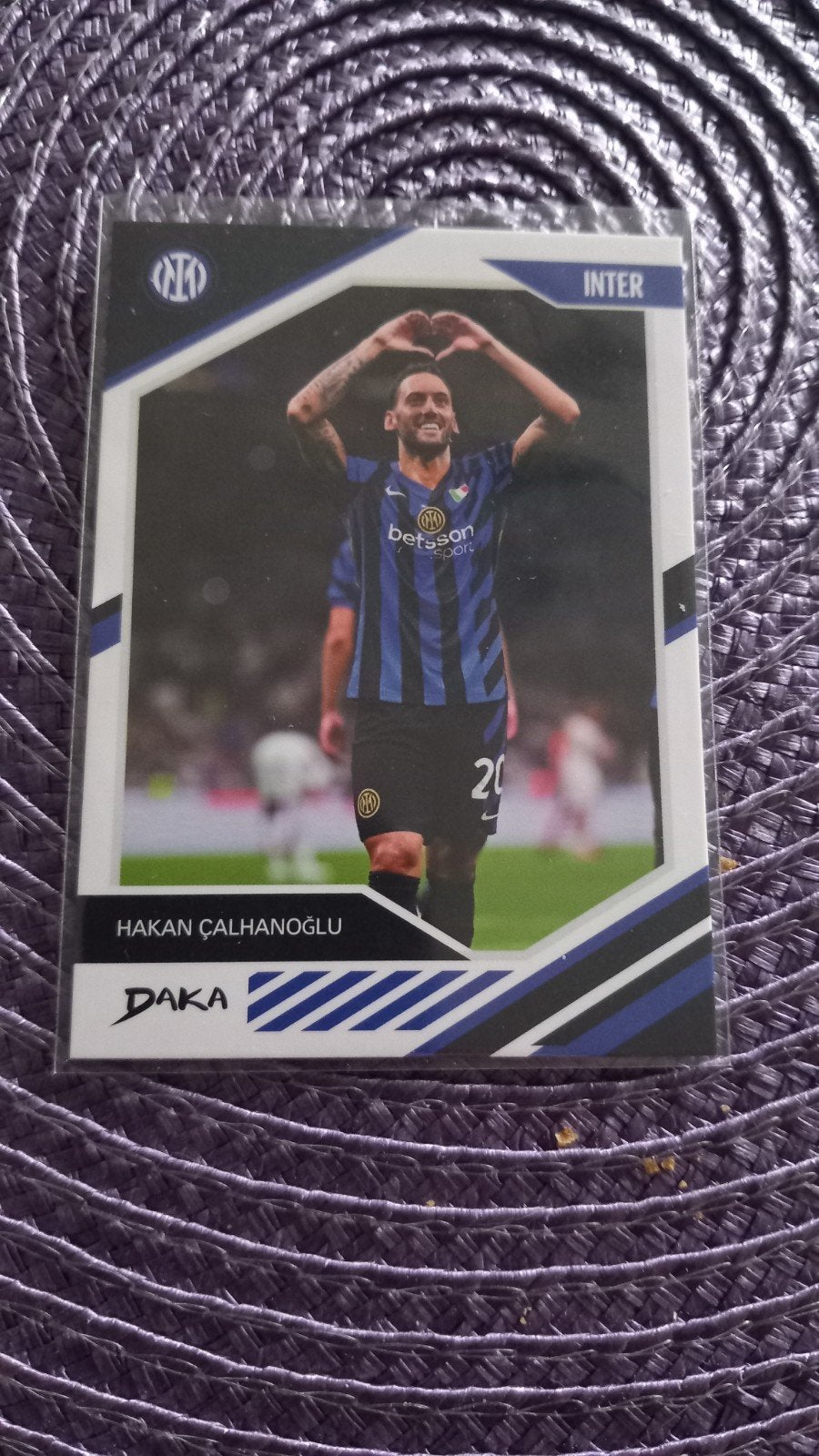 Hakan Çalhanoğlu Inter Milan Spelerskaart DAKA, Ophalen of Verzenden, Nieuw, Buitenlandse clubs, Spelerskaart