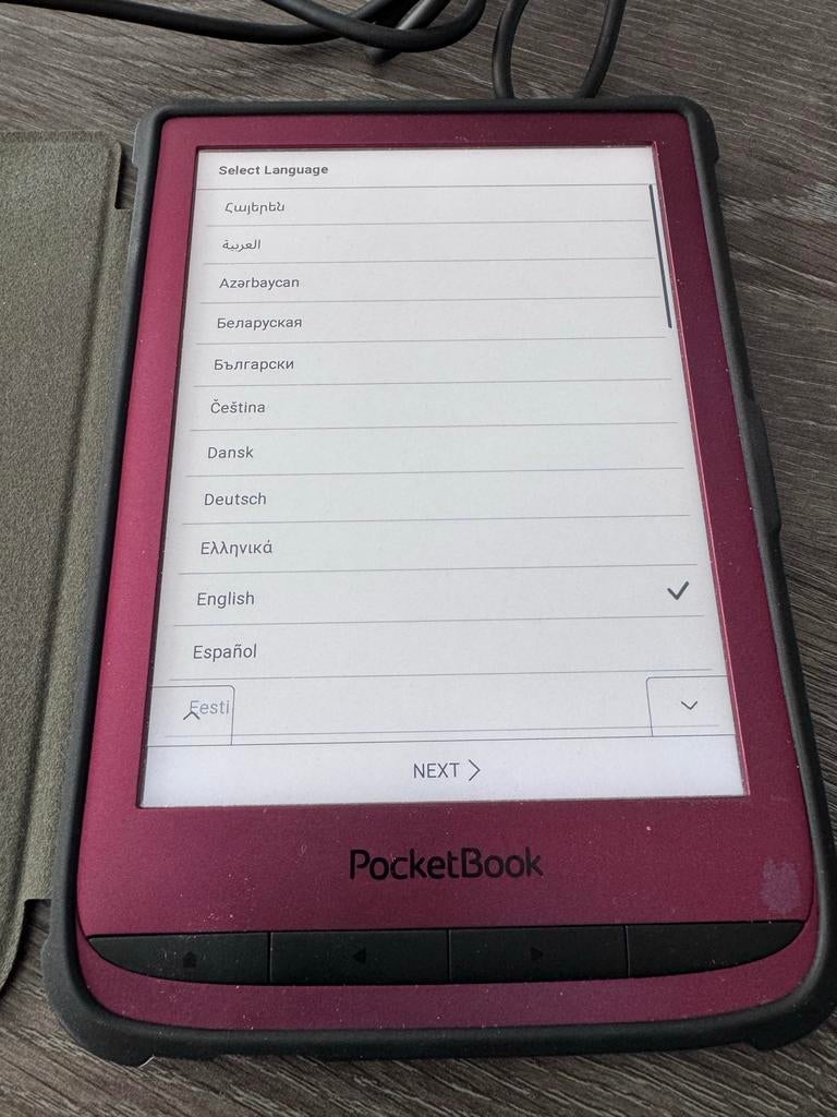PocketBook Touch Lux 5 - e-reader met hoesje en oplaadkabel, Computers en Software, E-readers, Ophalen of Verzenden, Zo goed als nieuw