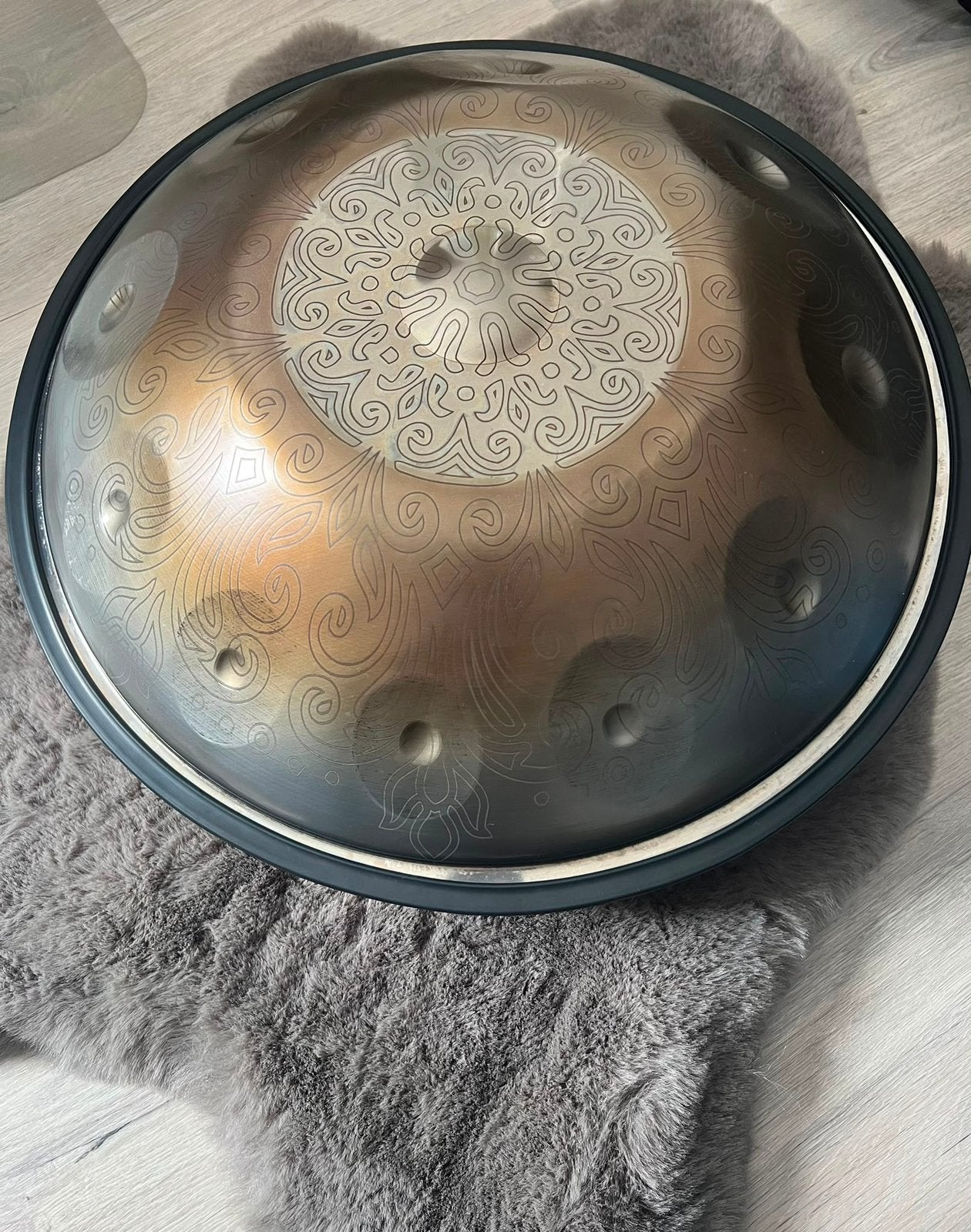 Unieke handmade handpan uit Bali (D-minor pentatonic 432hz), Muziek en Instrumenten, Percussie, Ophalen of Verzenden, Zo goed als nieuw