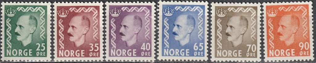 Noorwegen Michel nr. 396-401 Postfris