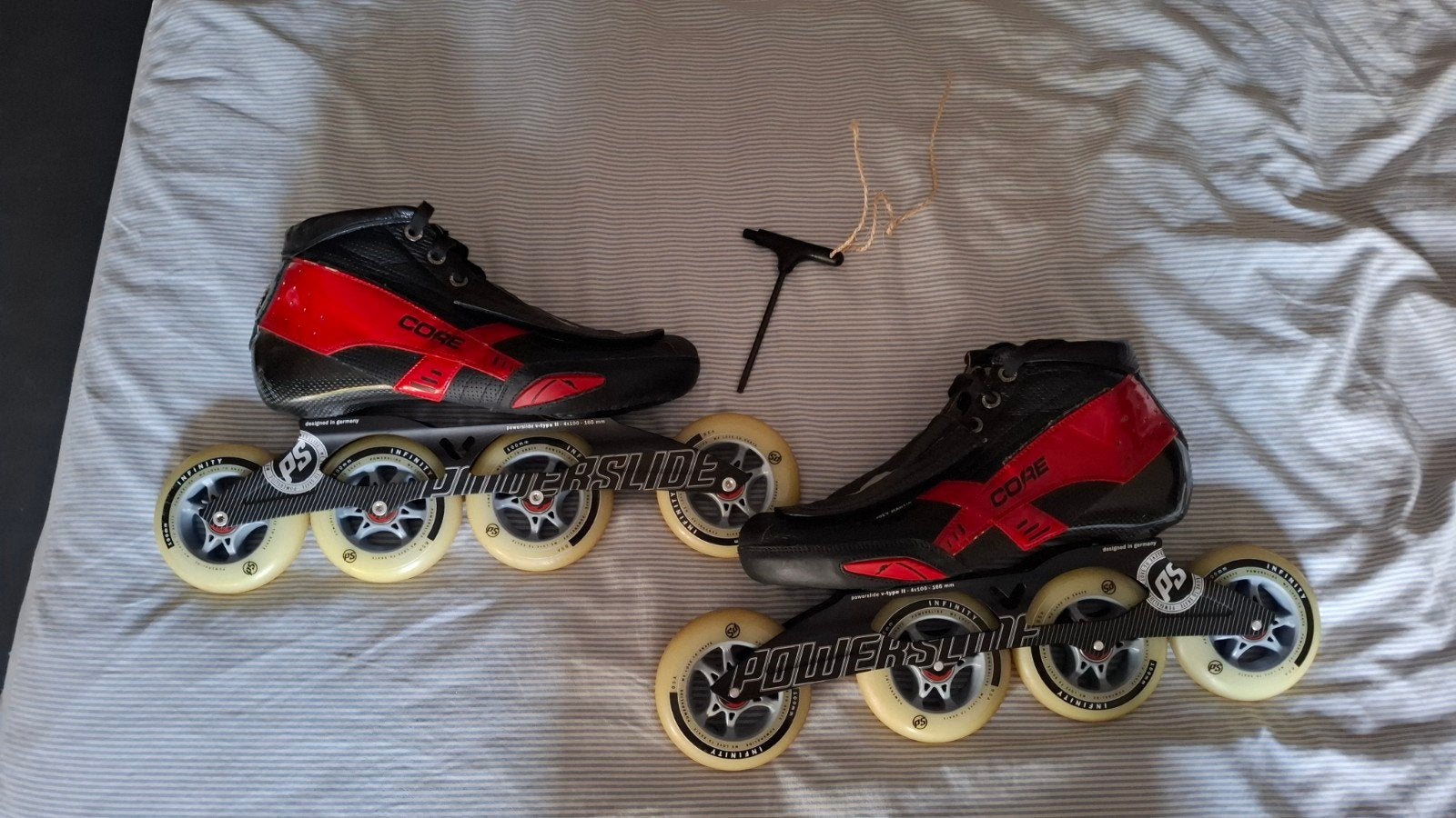 Powerslide Core V-Type 2 skeeler maat 45, Gebruikt, Heren, Ophalen of Verzenden, Powerslide