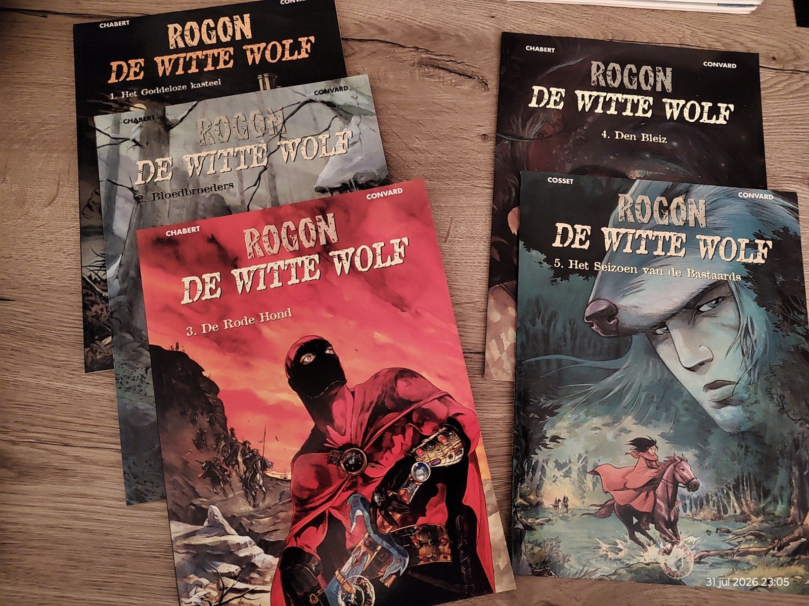 Rogon De Witte Wolf - Complete serie (5 delen), Boeken, Complete serie of reeks, Ophalen of Verzenden, Zo goed als nieuw