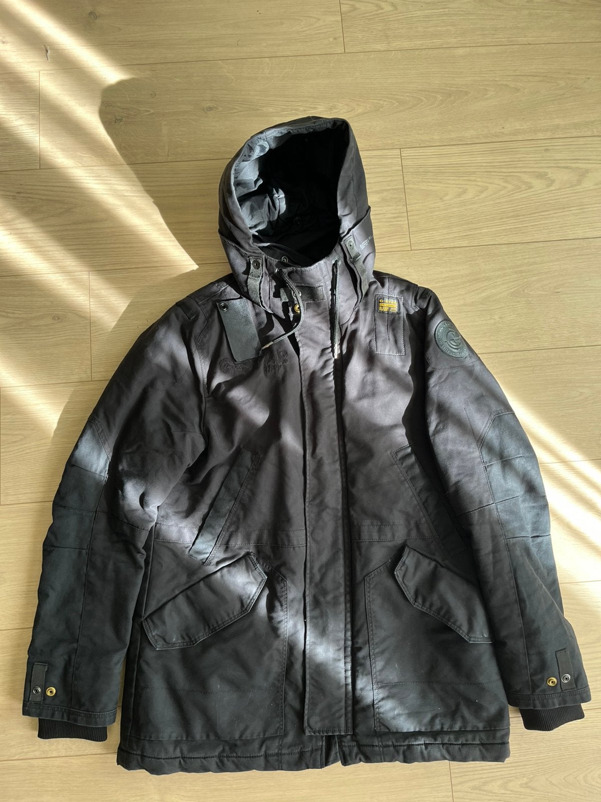 G- star heren parka jas maat XL Z.G.A.N, Ophalen of Verzenden, Zo goed als nieuw, Maat 56/58 (XL), Zwart
