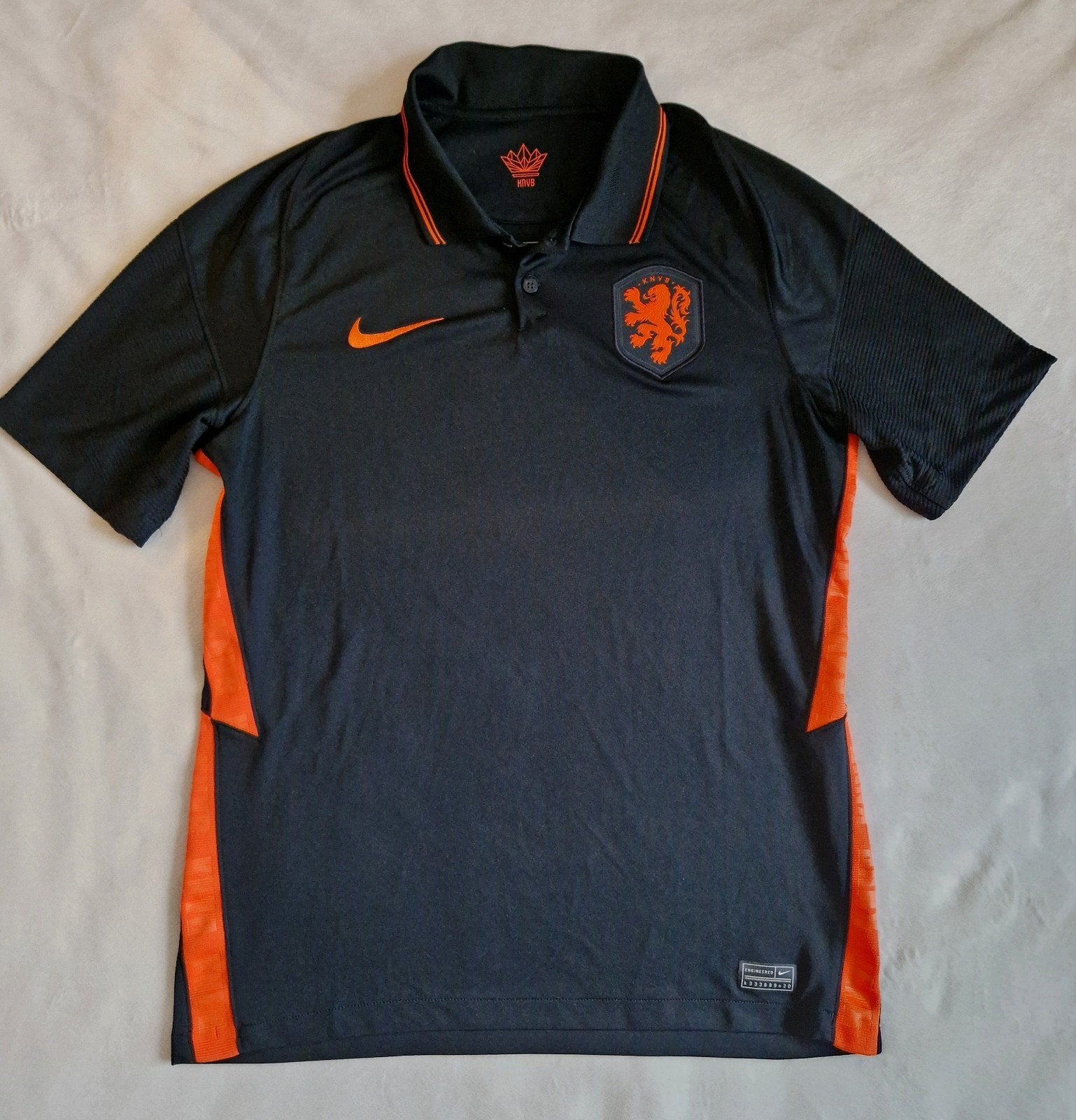 Nederlands elftal shirt  2020 Oranje KNVB uitshirt, Maat 52/54 (L), Zwart, Nike, Ophalen of Verzenden
