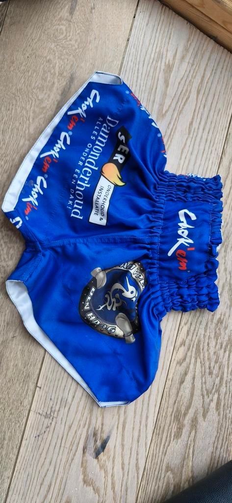 Blauwe kickboks short maat XXXS, Ophalen of Verzenden