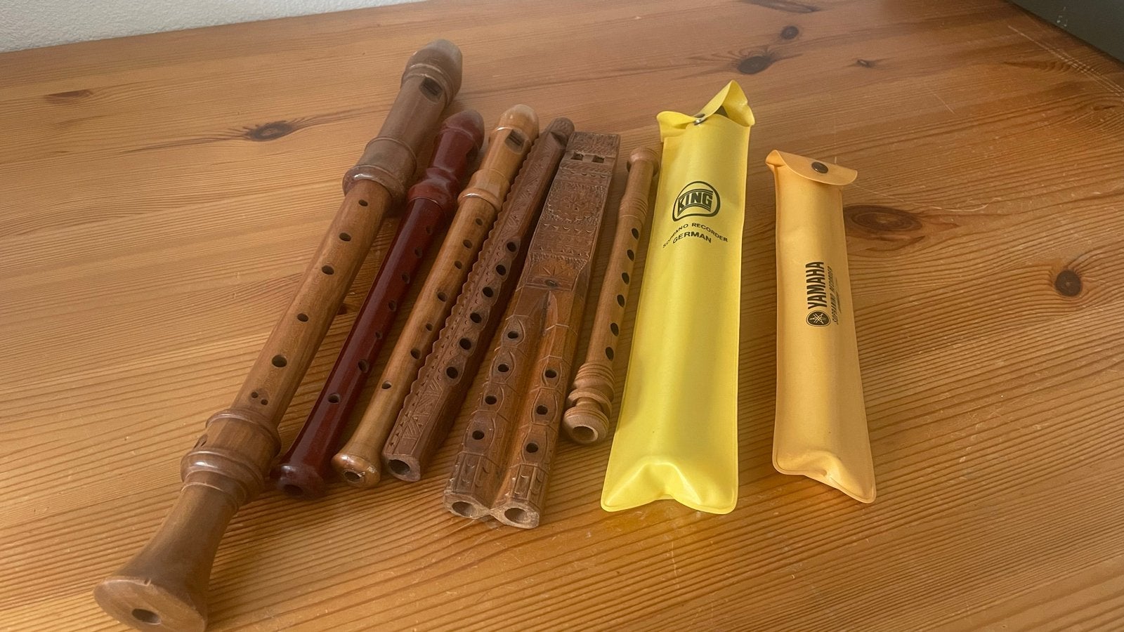 Diverse blokfluiten: Yamaha, King en houten fluiten, Muziek en Instrumenten, Ophalen, Gebruikt, Overige typen, Kunststof