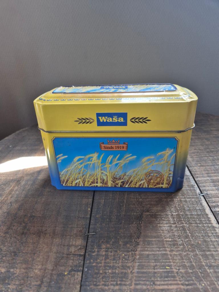 Wasa blik, Ophalen of Verzenden, Gebruikt, Overige
