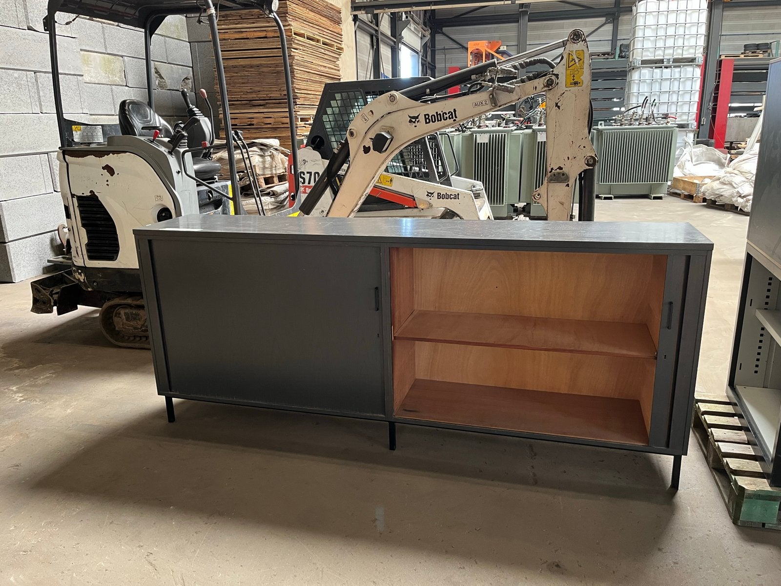 Lange kast met schuifdeuren - 200x100x46,5 cm, Ophalen, Gebruikt