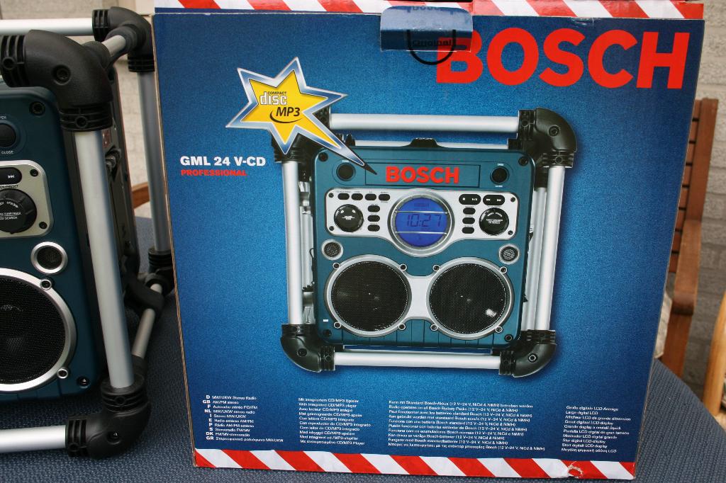 Bosch bouwradio, Audio, Tv en Foto, Radio's, Ophalen of Verzenden, Nieuw, Bouwradio, Met cd-speler