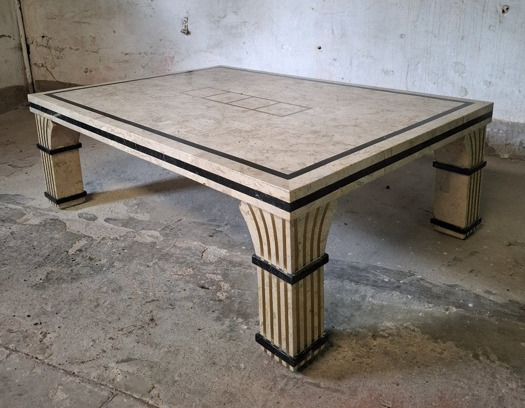 vintage maitland smith salontafel wandkast tafellamp, Ophalen, Overige materialen, 100 tot 150 cm, 50 tot 100 cm