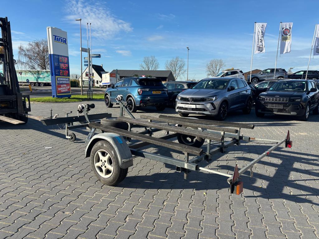Freewheel jetski trailer voor 2 waterscooters met reservewie, Watersport en Boten, Boottrailers, Ophalen, Minder dan 1500 kg, Jetskitrailer