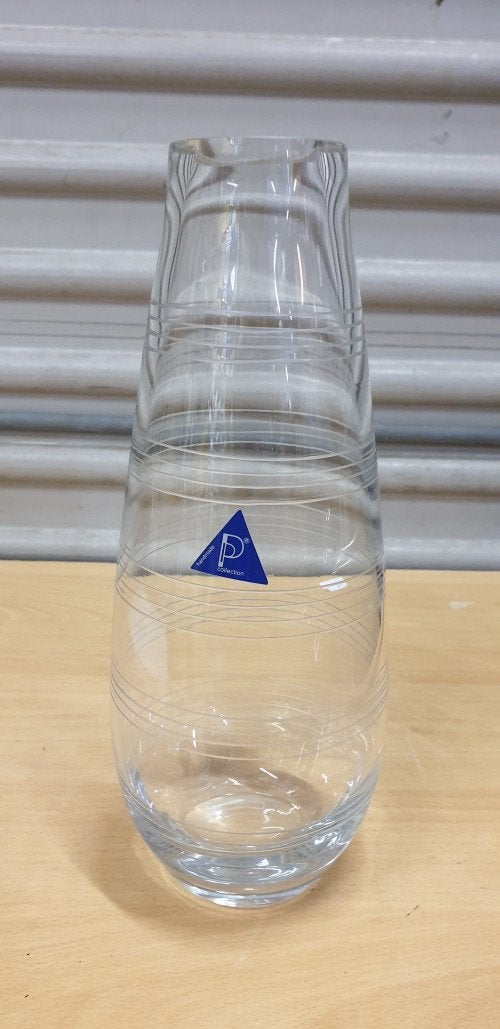 vaas glas gestreept, handgemaakt p colectie, Ophalen of Verzenden