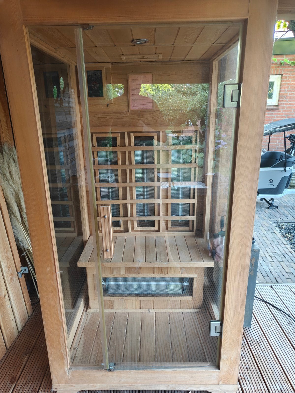 Infraroodsauna 1-persoons - Zo goed als nieuw, Sport en Fitness, Sauna, Ophalen, Onbekend, Complete sauna, Zo goed als nieuw