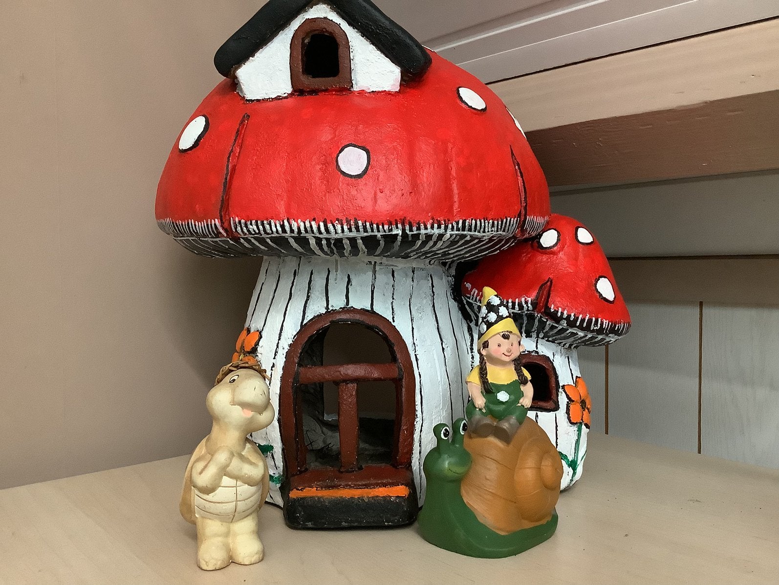 Keramiek paddestoel, Ophalen of Verzenden, Zo goed als nieuw
