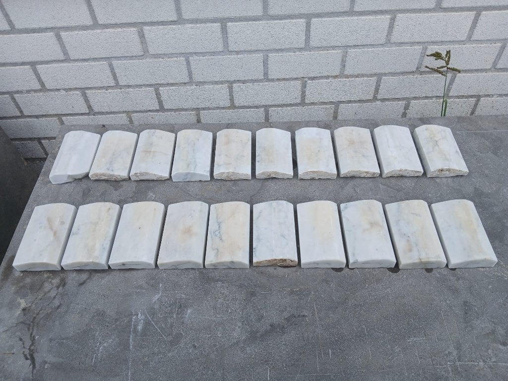 neuten oud wit marmer, plint, Ophalen, Gebruikt, Overige materialen, Plinten